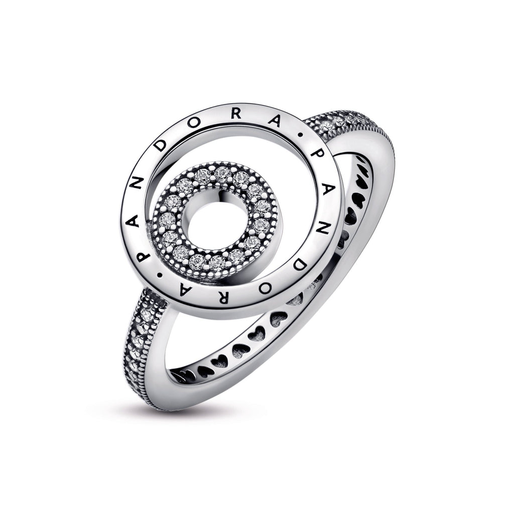 Pandora Signature Logo Circles Pave Ring