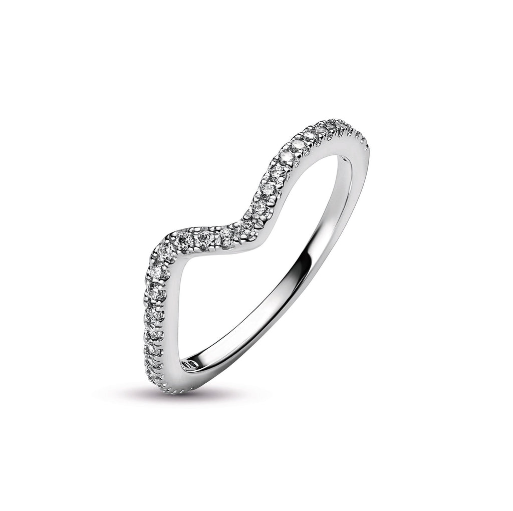 Pandora Sparkling Wave Ring