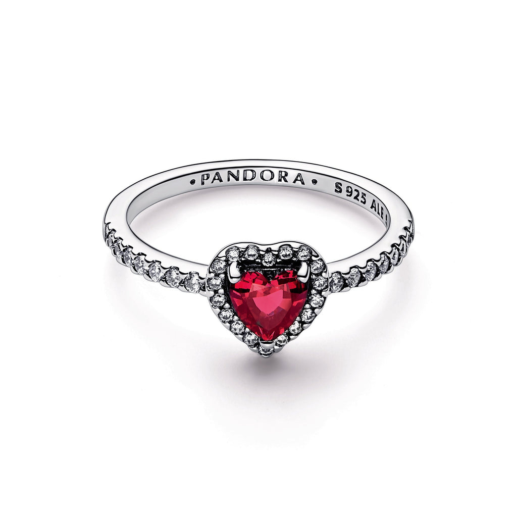 Pandora Elevated Red Heart Ring