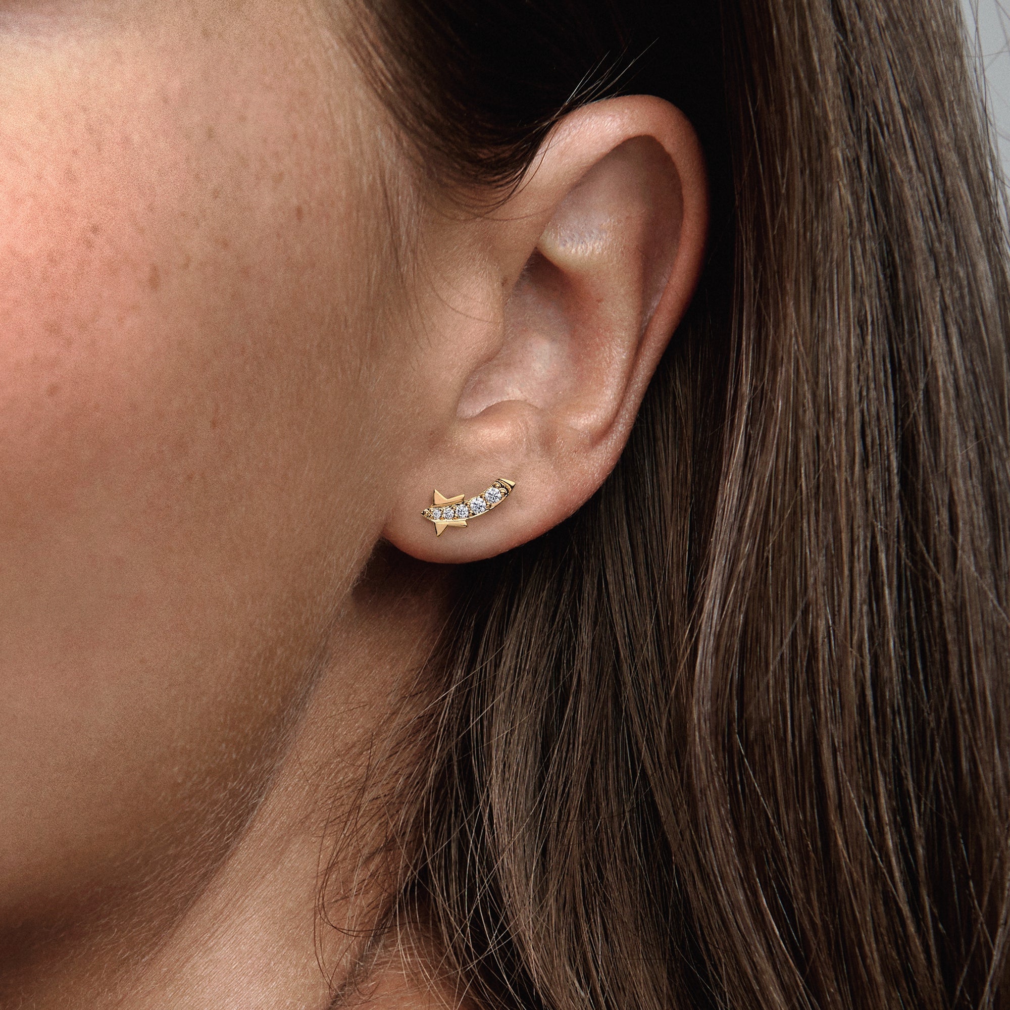 Pandora Shooting Star Pave Stud Earrings