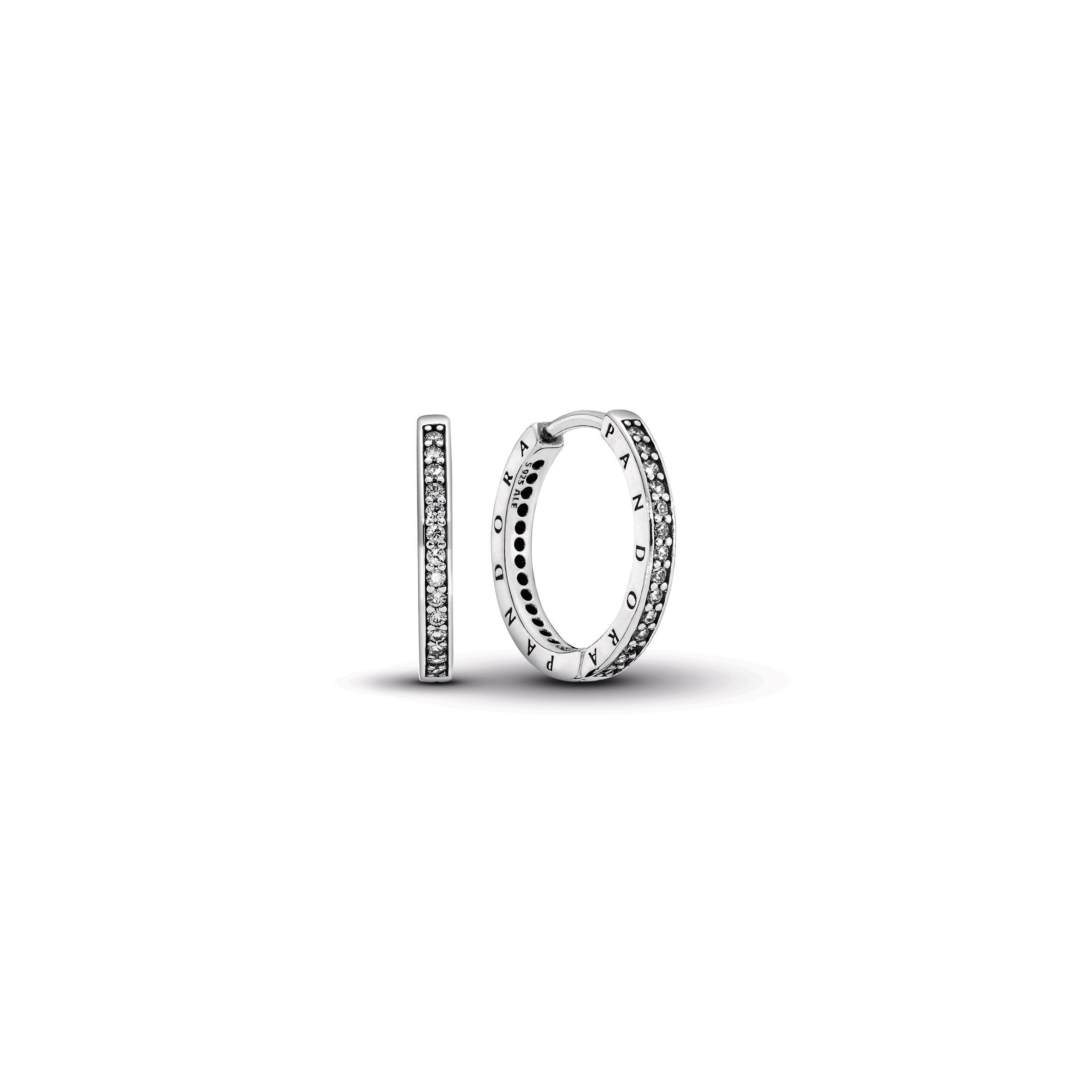 Pandora Pave Hoop Earrings