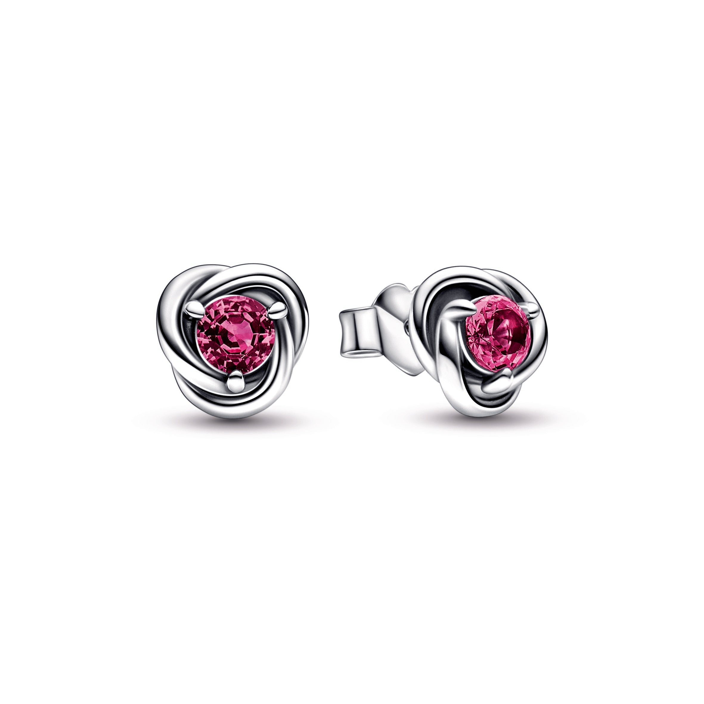 Pandora Pink Eternity Circle Stud Earrings