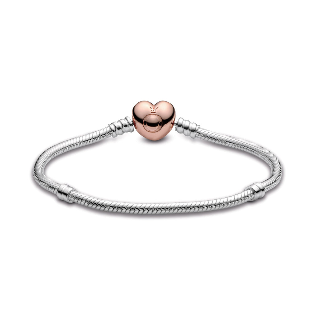 Pandora Moments Heart & Snake Chain Bracelet