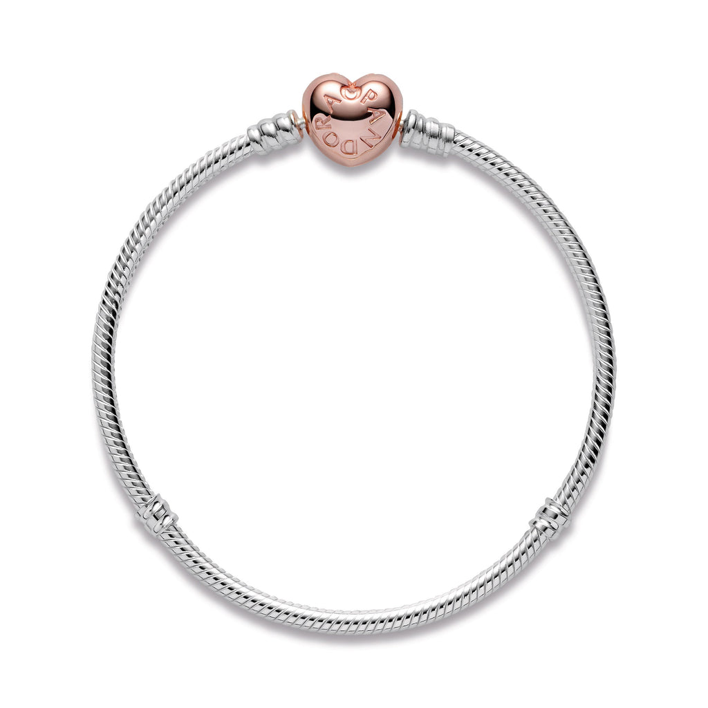 Pandora Moments Heart & Snake Chain Bracelet