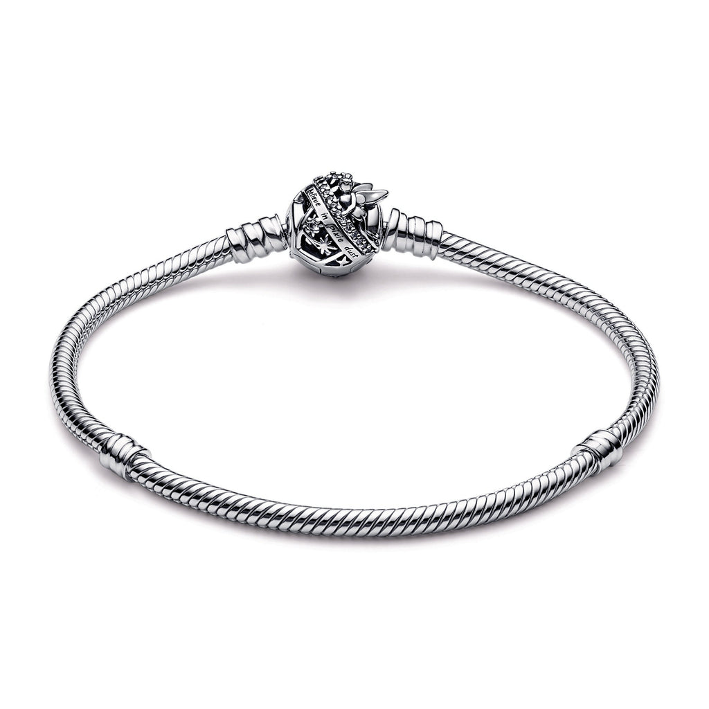 Pandora Disney Tinker Bell Clasp Moments Snake Chain Bracelet