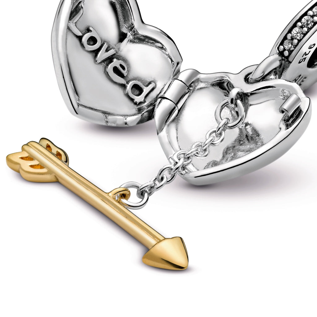 Pandora Loved Heart & Arrow Dangle Charm
