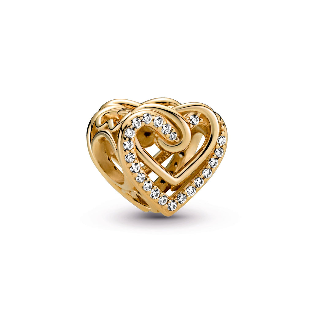Pandora Sparkling Entwined Hearts Charm