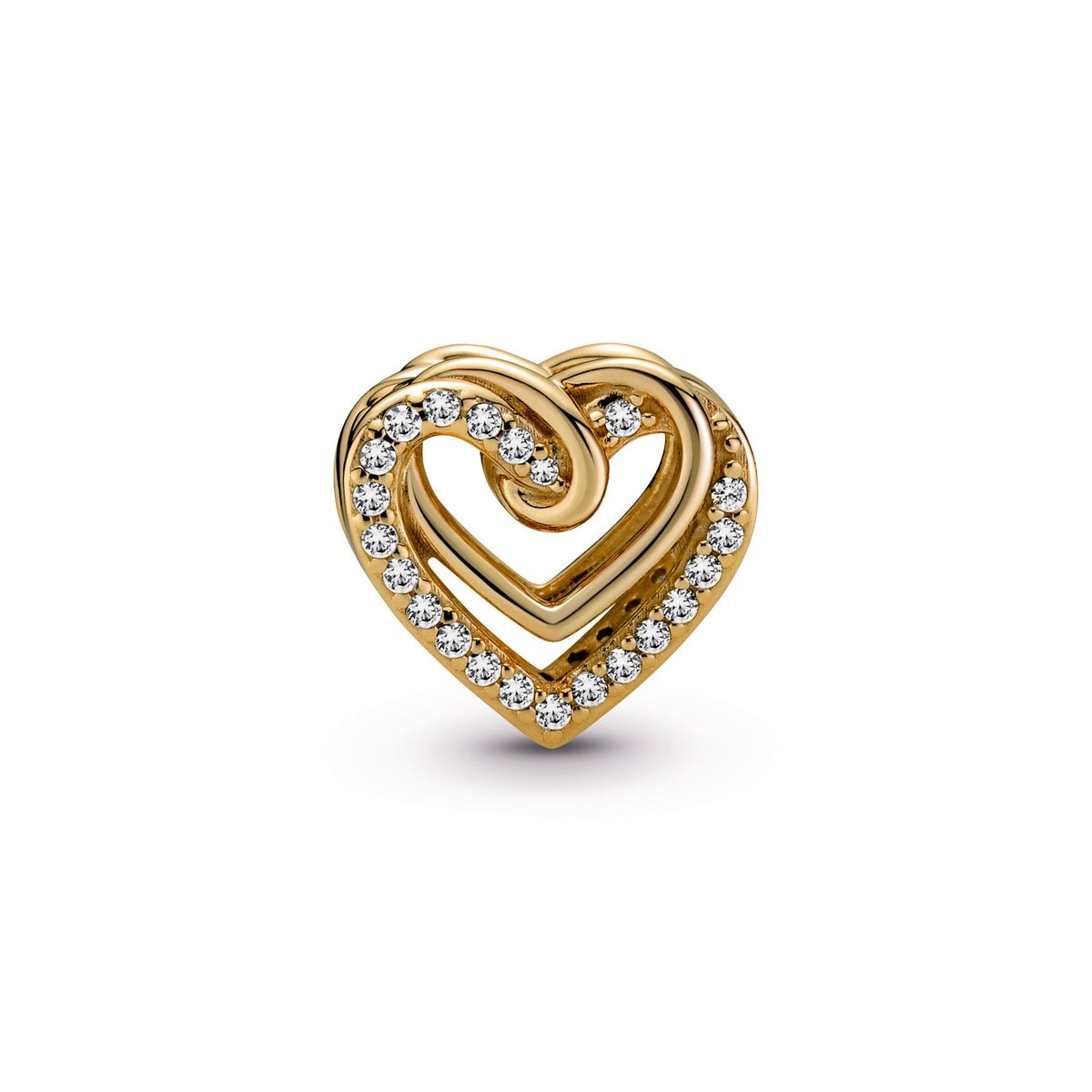Pandora Sparkling Entwined Hearts Charm