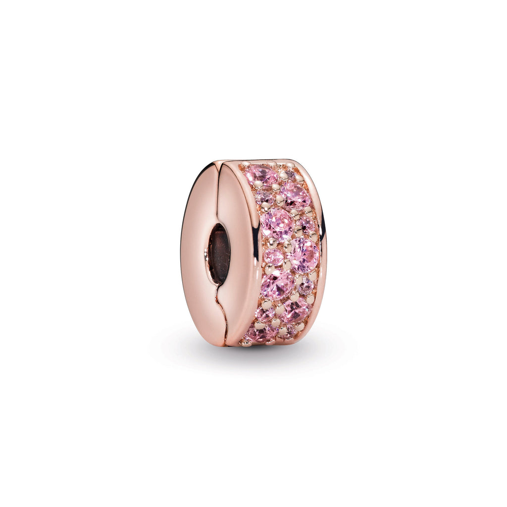 Pandora Pink Pave Clip Charm