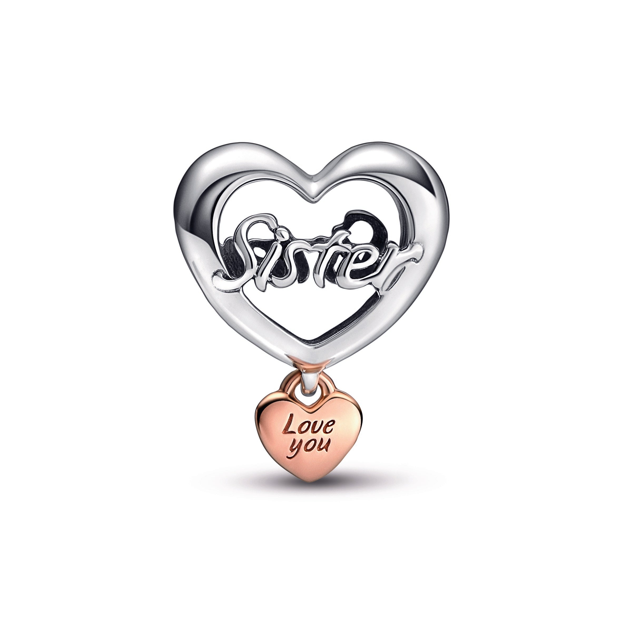 Pandora Love You Sister Heart Charm