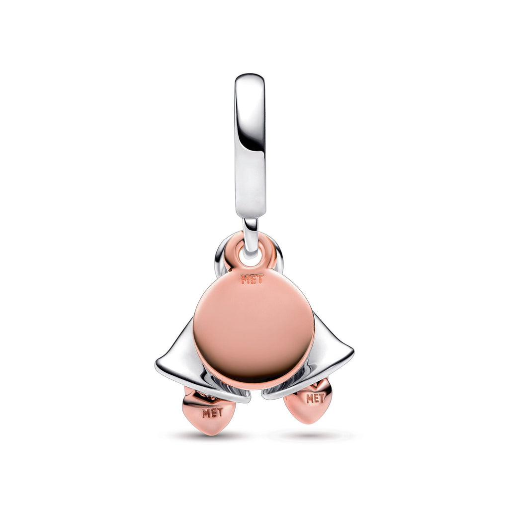 Pandora Two-Tone Wedding Bells Double Dangle Charm