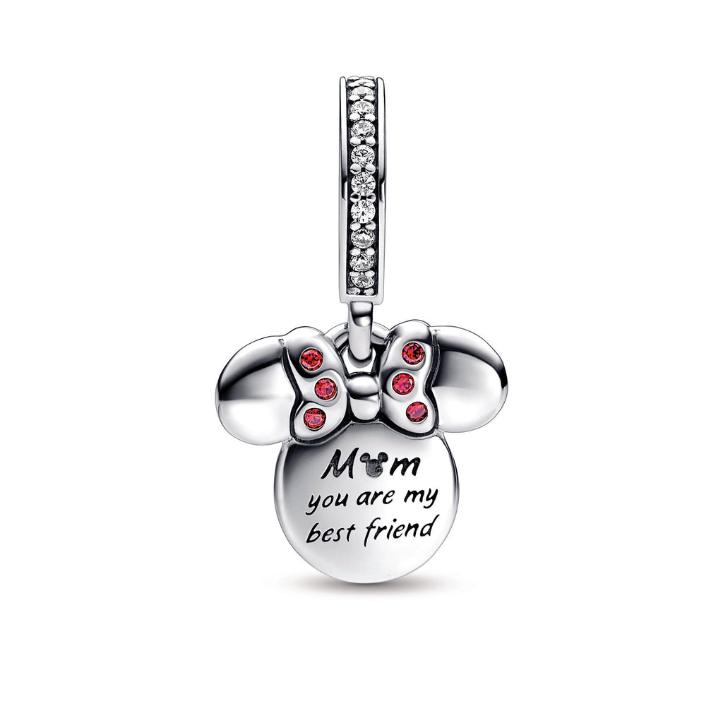 Pandora Disney Minnie Mouse Silhouette Double Dangle Charm