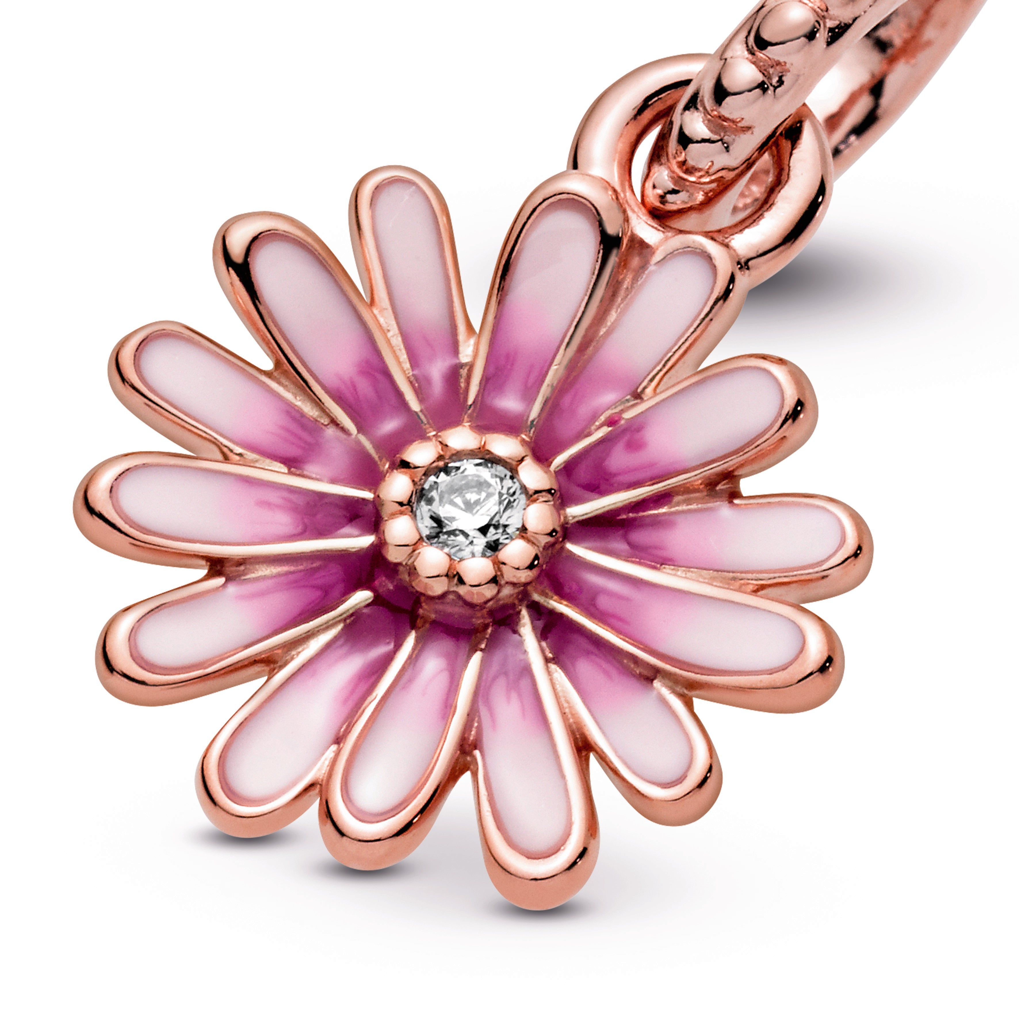 Pandora Pink Daisy Flower Dangle Charm