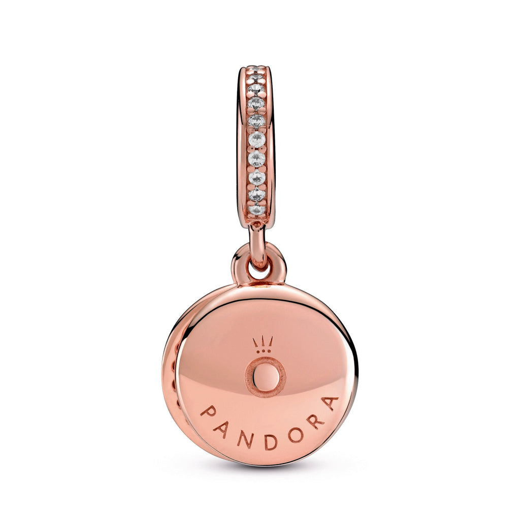 Pandora Sparkling Light Blue Disc Double Dangle Charm