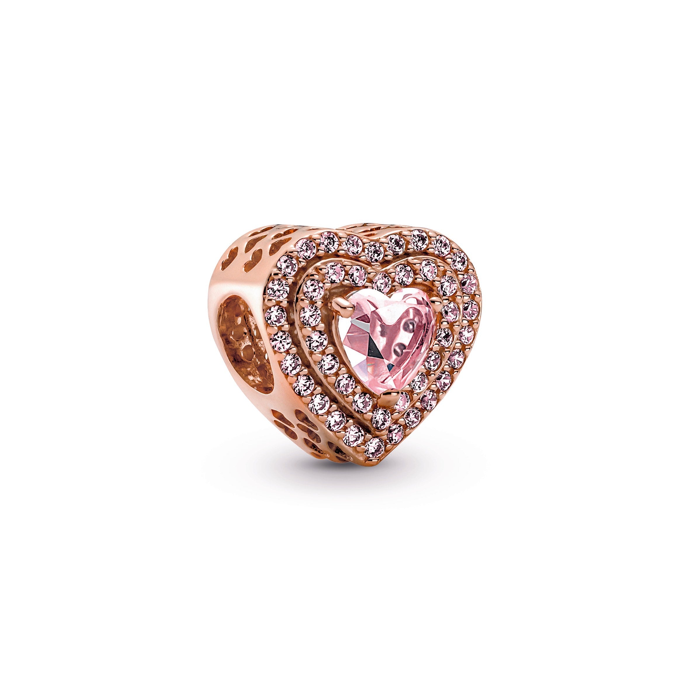 Pandora Sparkling Levelled Heart Charm