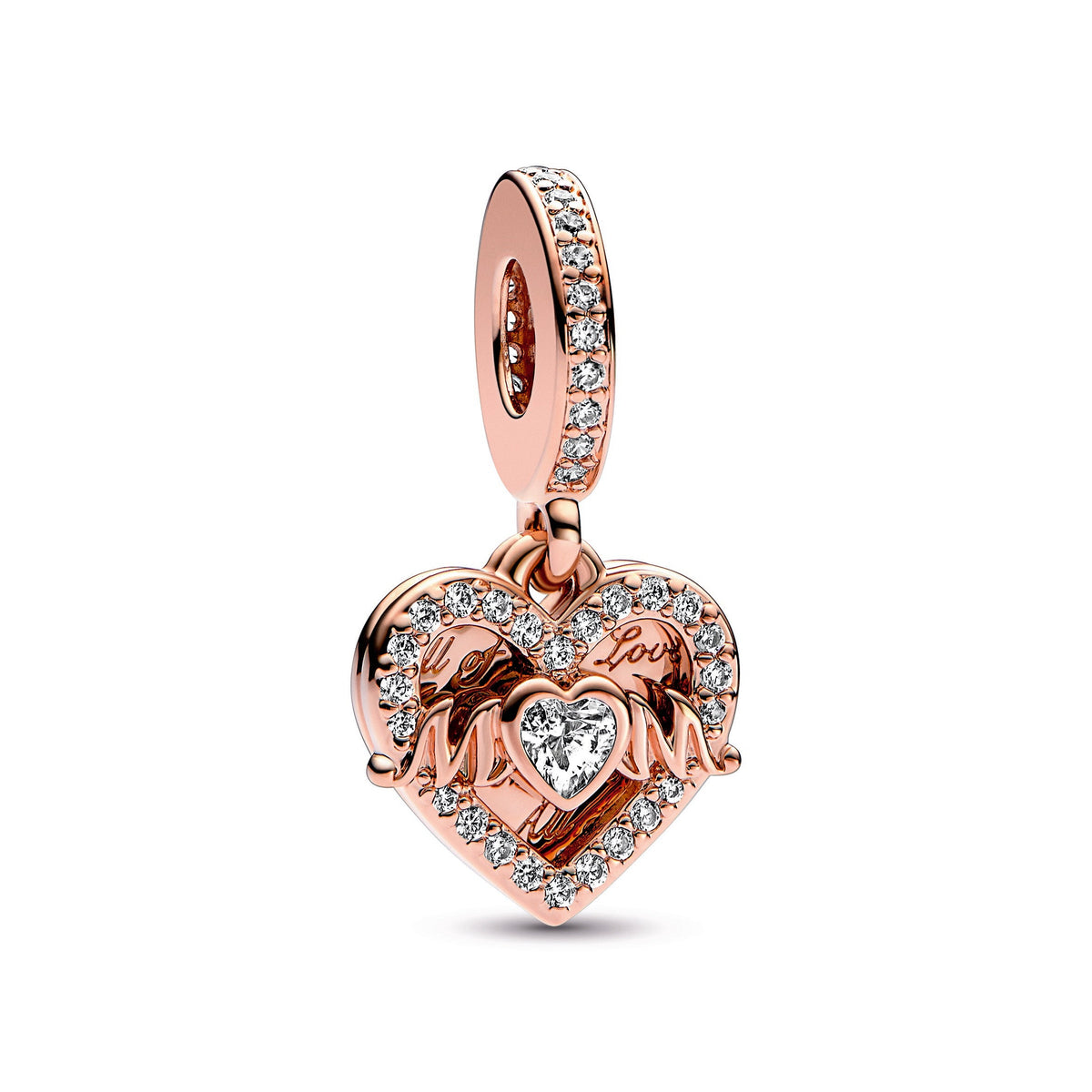 Pandora Heart & Mum Dangle Charm