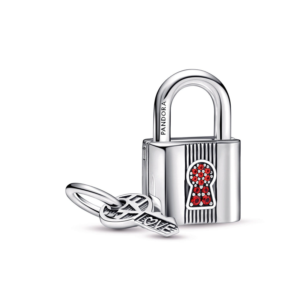 Pandora Padlock and Key Dangle Charm