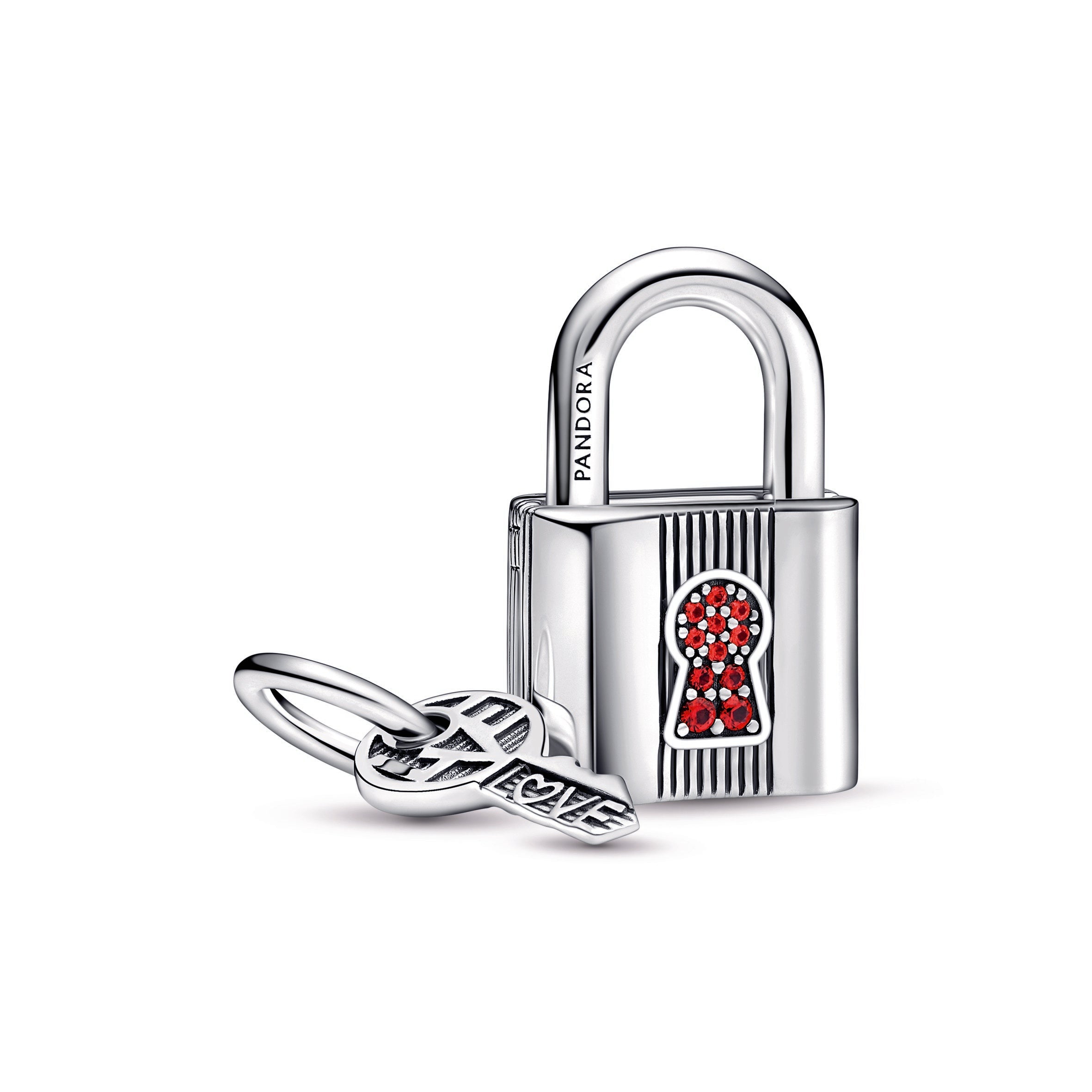 Pandora Padlock and Key Dangle Charm
