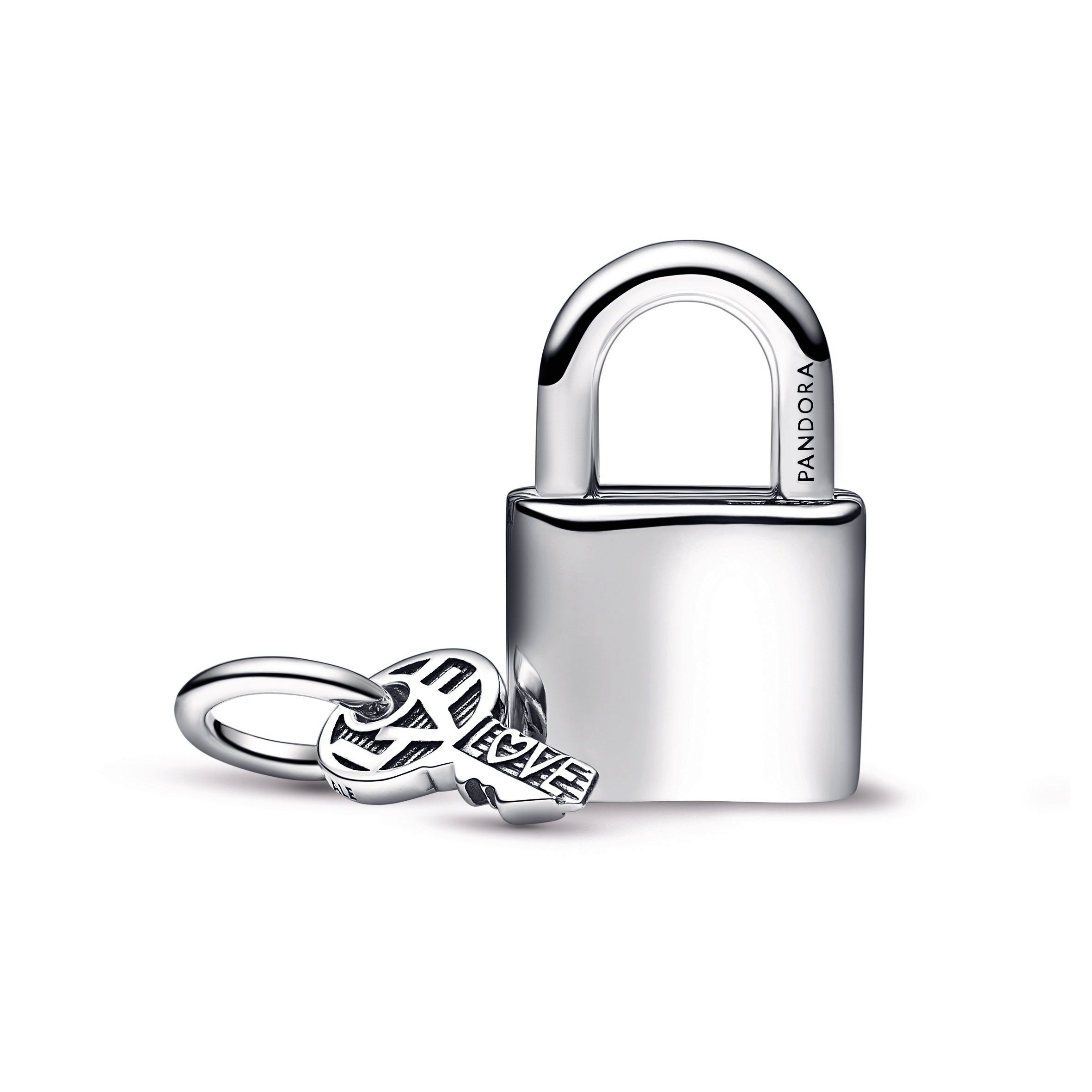 Pandora Padlock and Key Dangle Charm