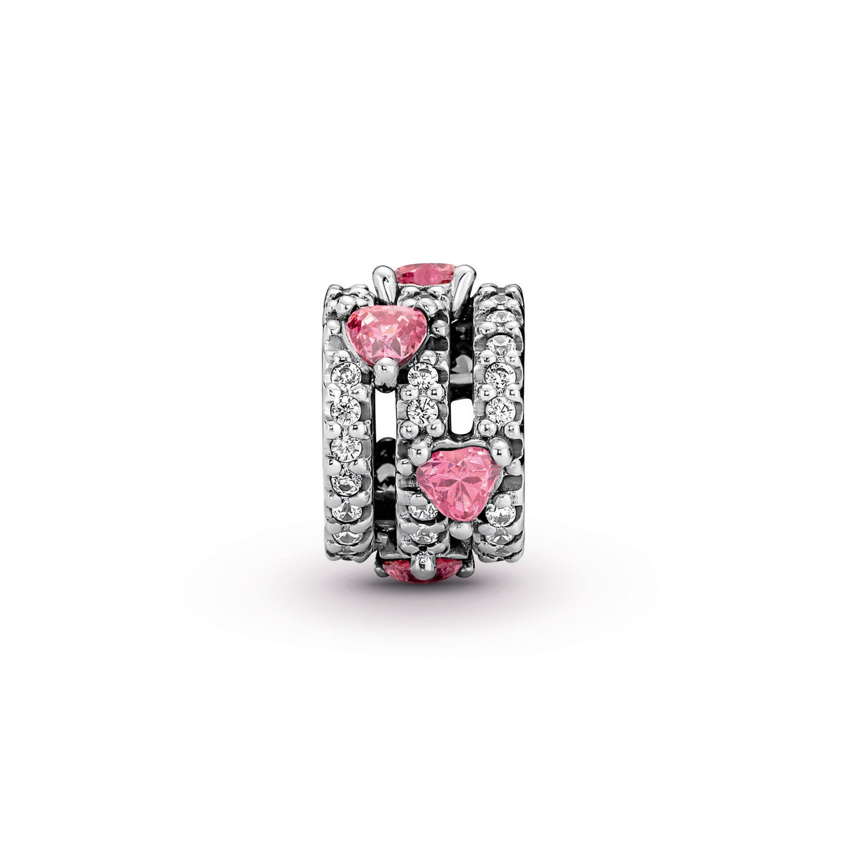 Pandora Sparkling Triple Halo Hearts Charm