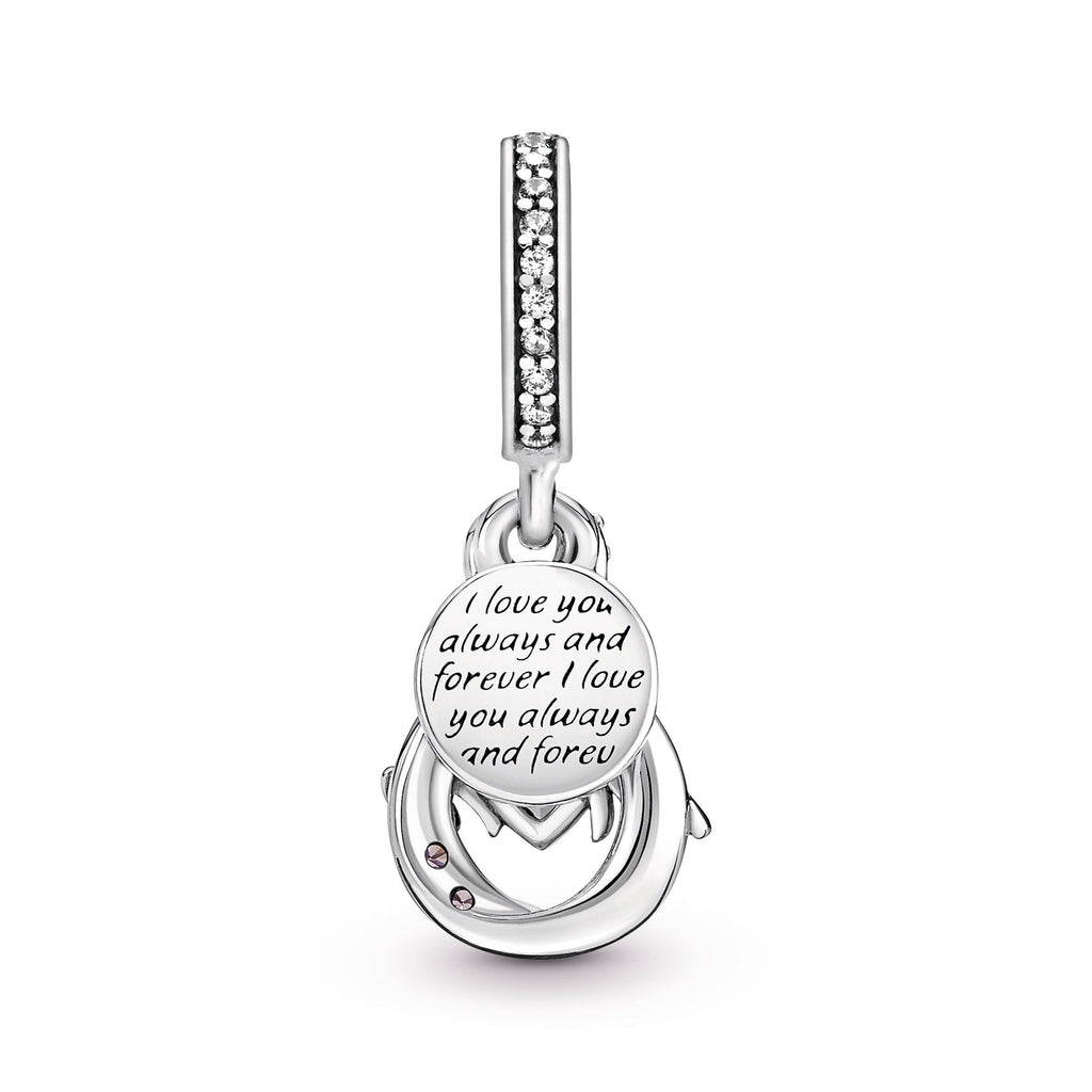 Pandora Mum Infinity Pave Double Dangle Charm