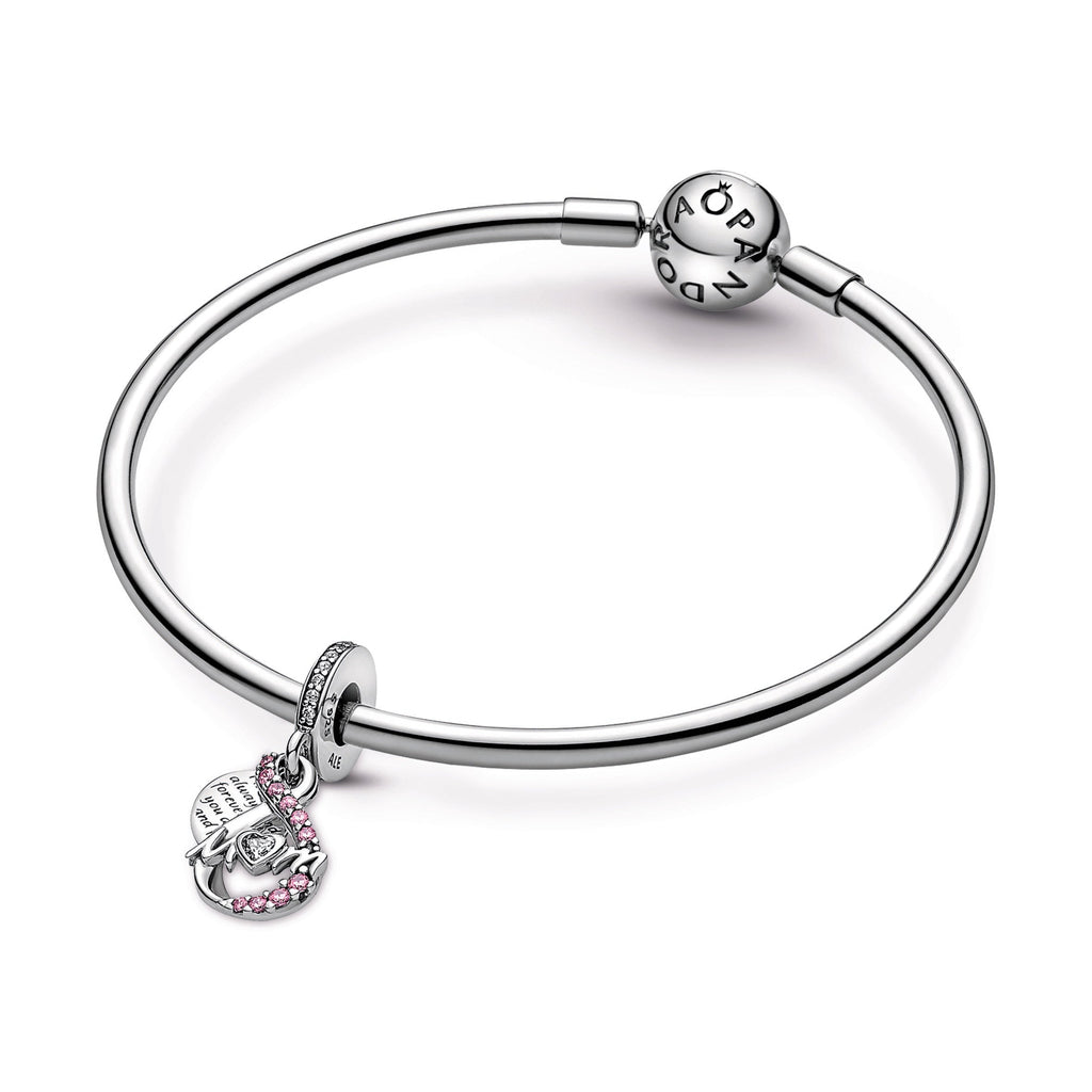 Pandora Mum Infinity Pave Double Dangle Charm