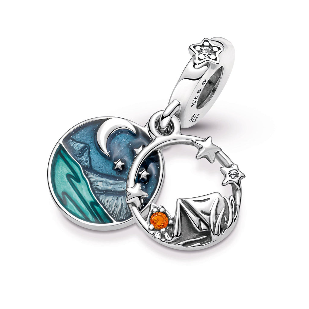 Pandora Camping Night Sky Double Dangle Charm
