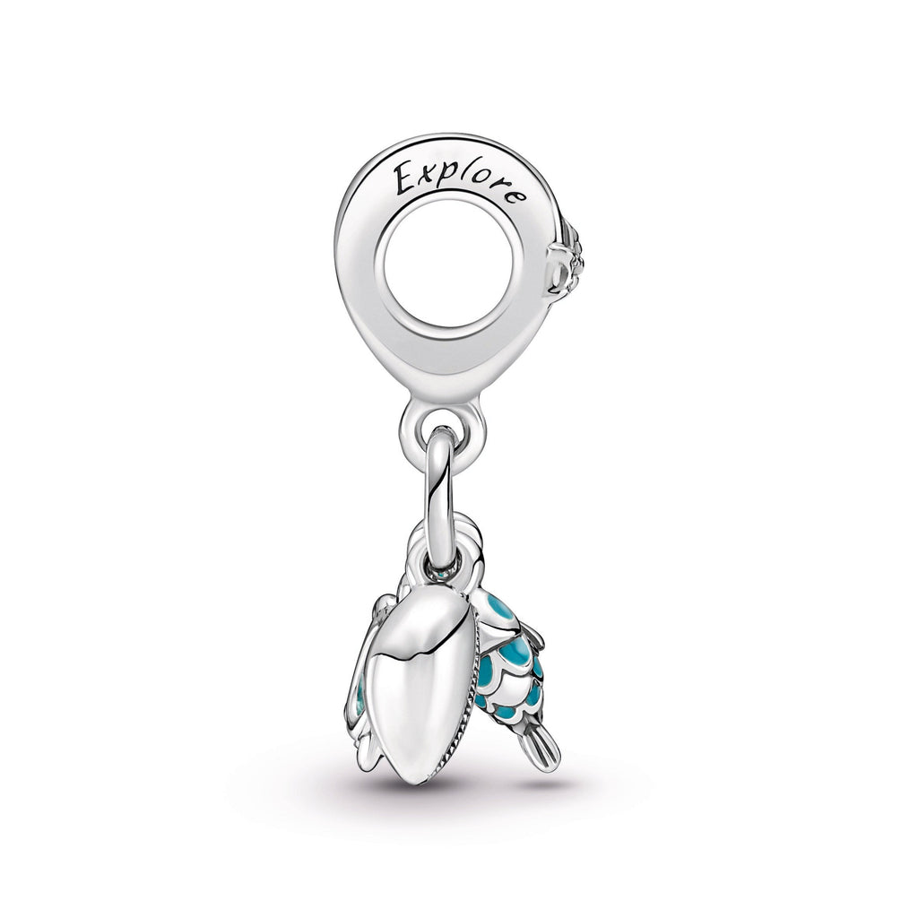 Pandora Fish, Sea Turtle & Conch Triple Dangle Charm