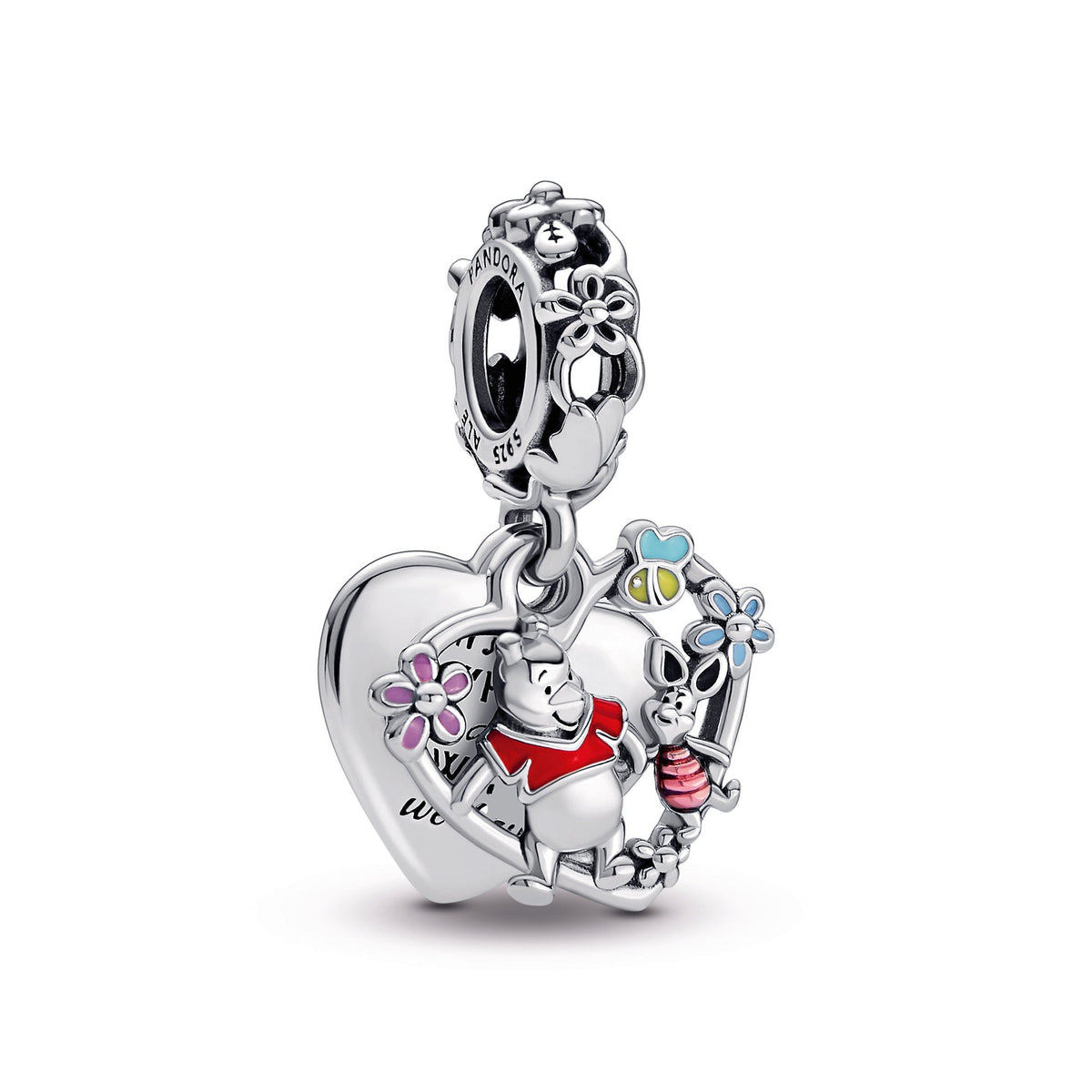 Pandora Disney Winnie the Pooh & Piglet Double Dangle Charm