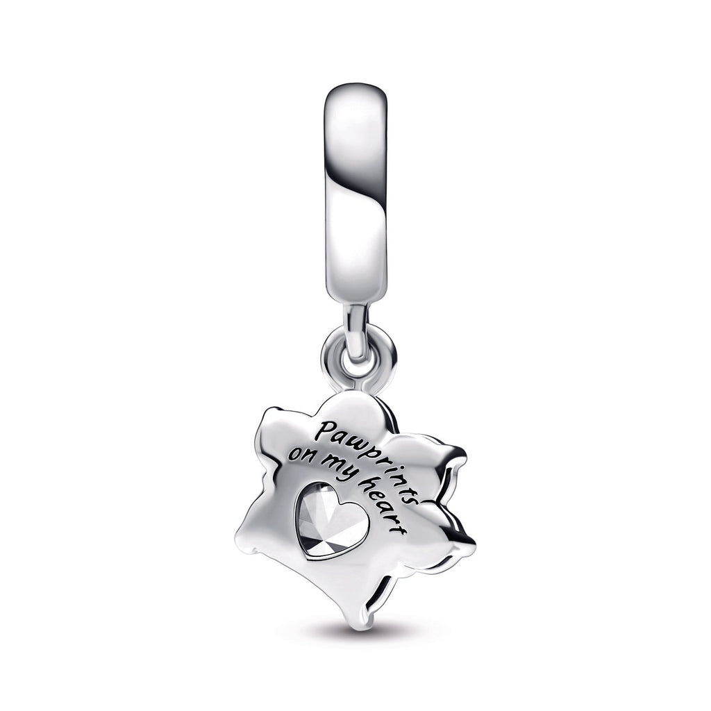 Pandora Sparkling Pet Paw Print Dangle Charm