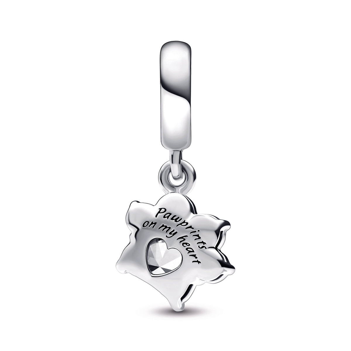 Pandora Sparkling Pet Paw Print Dangle Charm