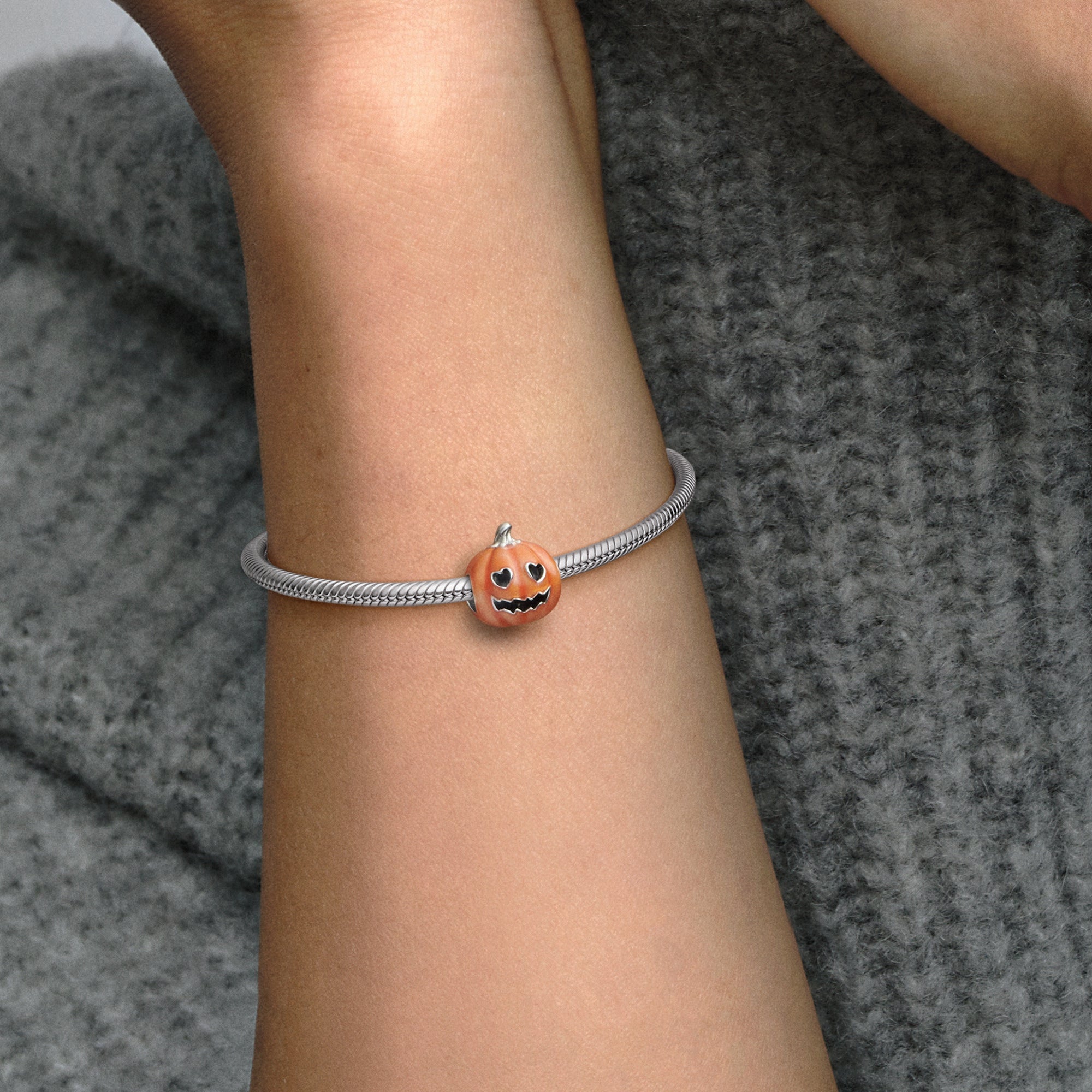 Pandora Glow-in-the-Dark Spooky Pumpkin Charm