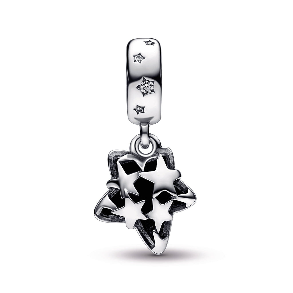 Pandora Celestial Galaxy Star Murano Dangle Charm