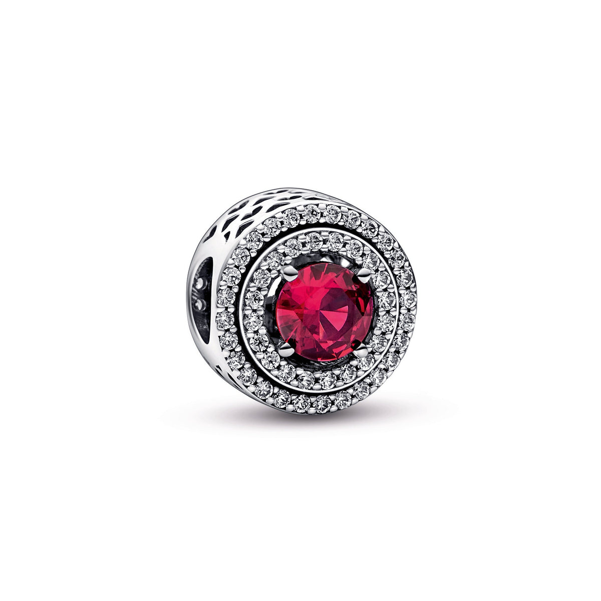 Pandora Red Sparkling Levelled Round Charm