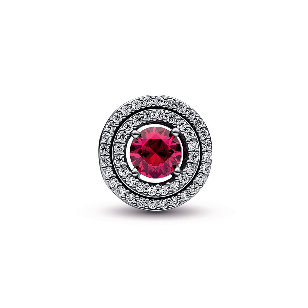 Pandora Red Sparkling Levelled Round Charm