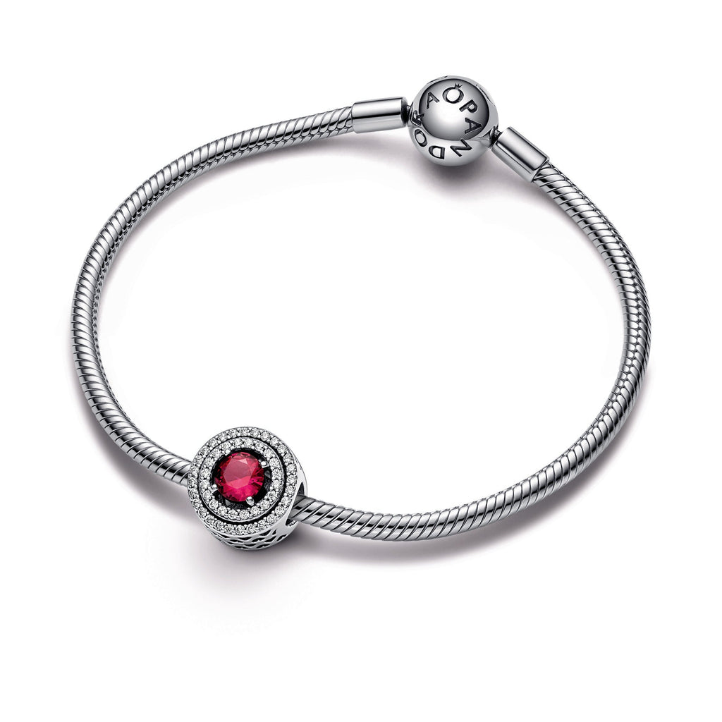 Pandora Red Sparkling Levelled Round Charm