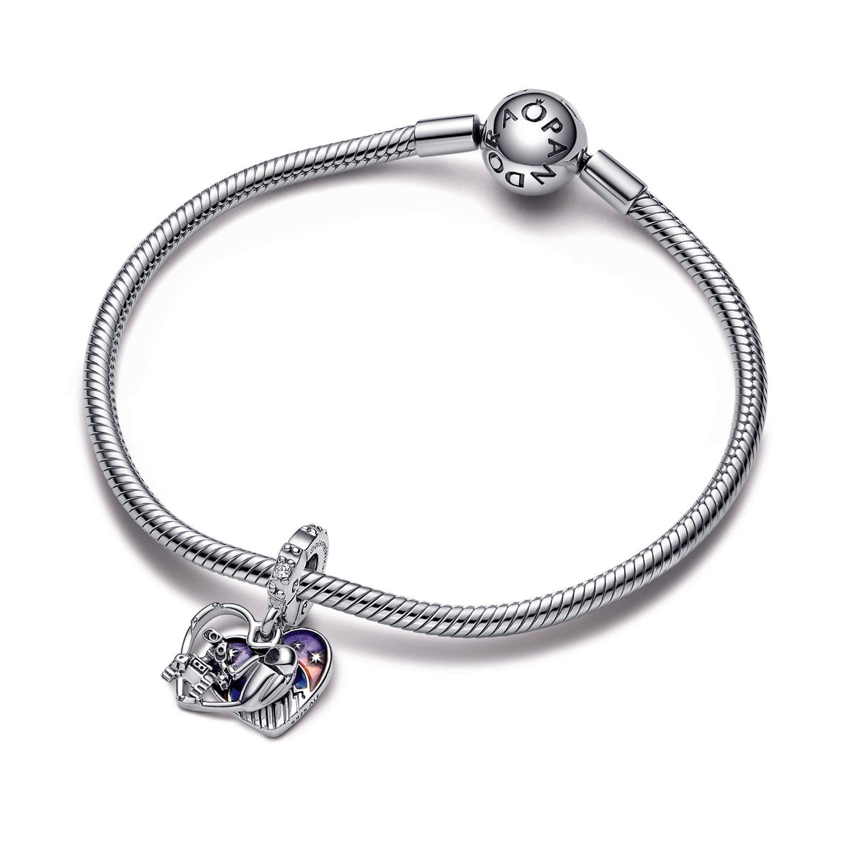 Pandora Disney Pixar Wall-E & Eve Glow-in-the-Dark Dangle Charm