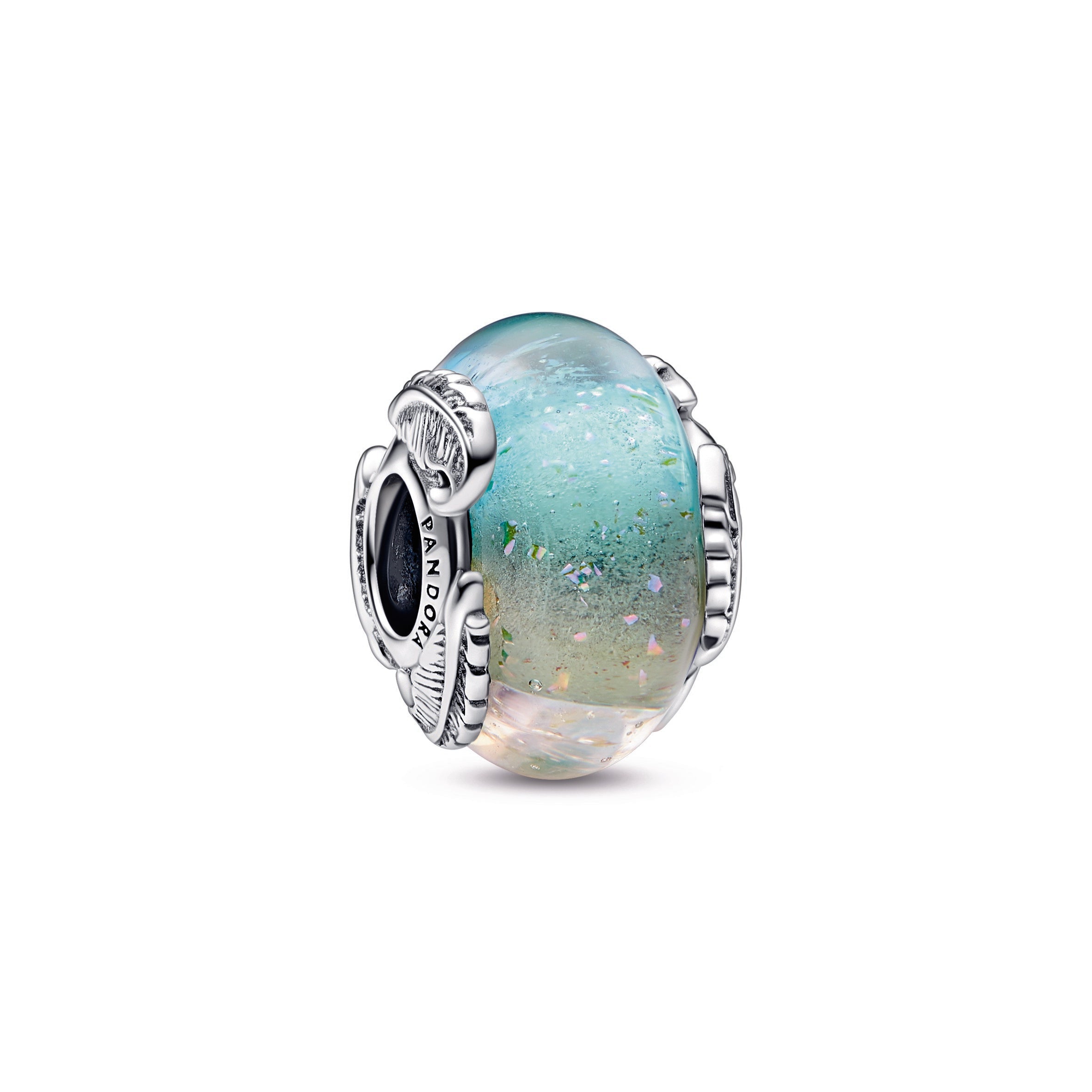 Pandora Multicolour Murano Glass & Curved Feather Charm
