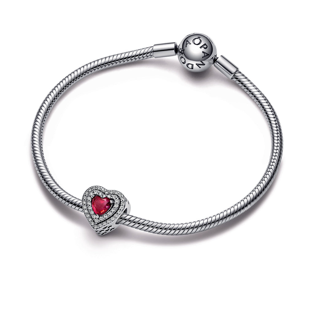 Pandora Sparkling Levelled Heart Charm
