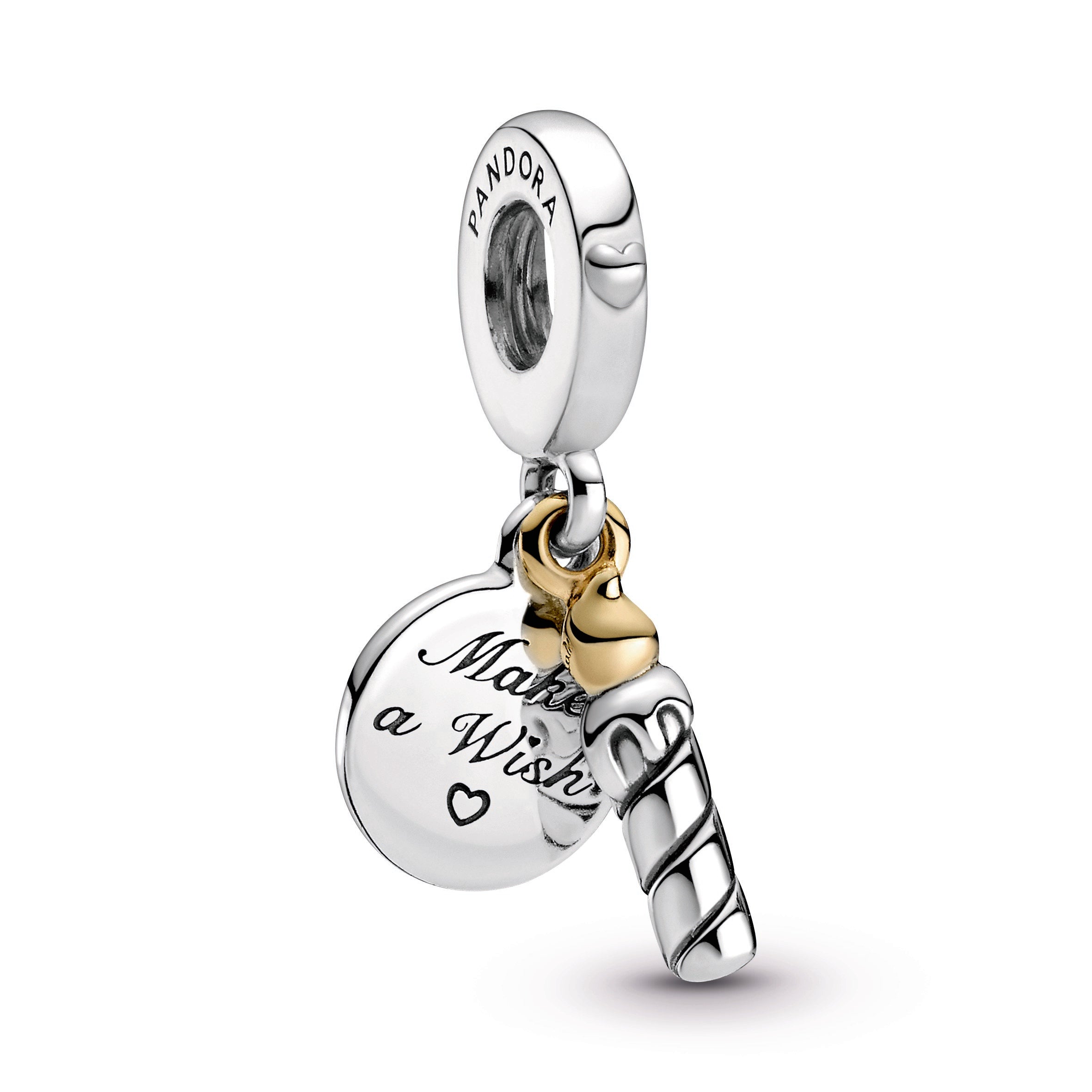 Pandora Two-Tone Birthday Candle Dangle Charm