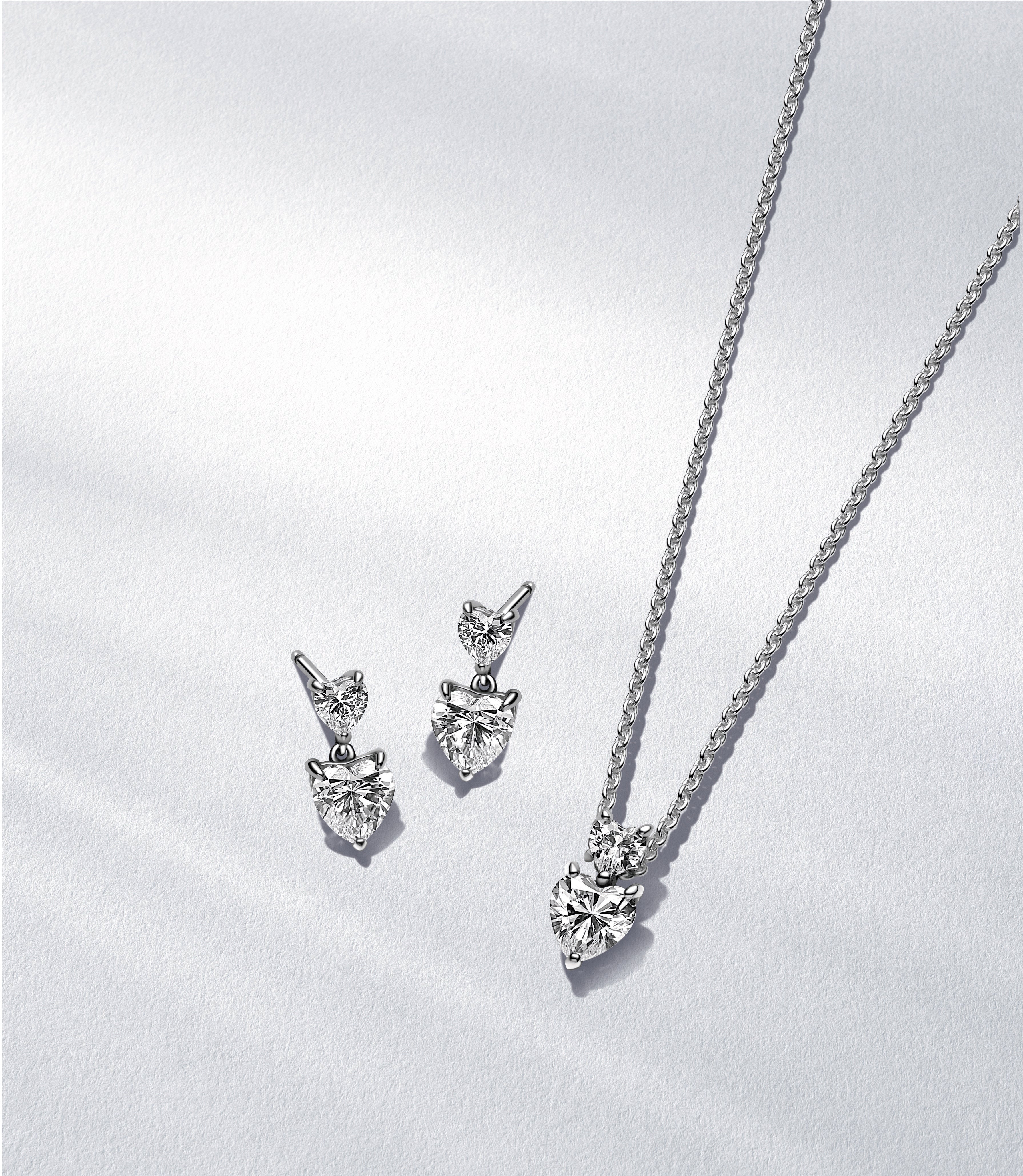 Pandora Timeless Hearts Necklace & Earring Gift Set