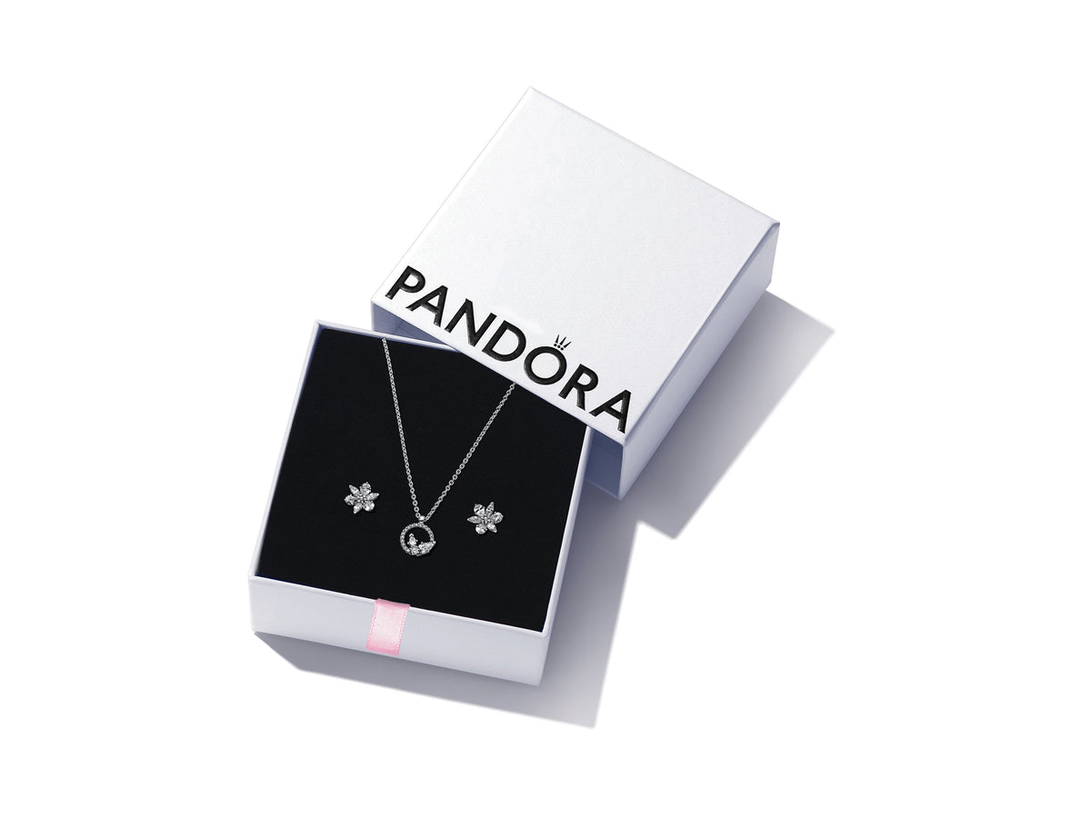 Pandora Herbarium Necklace and Earring Gift Set