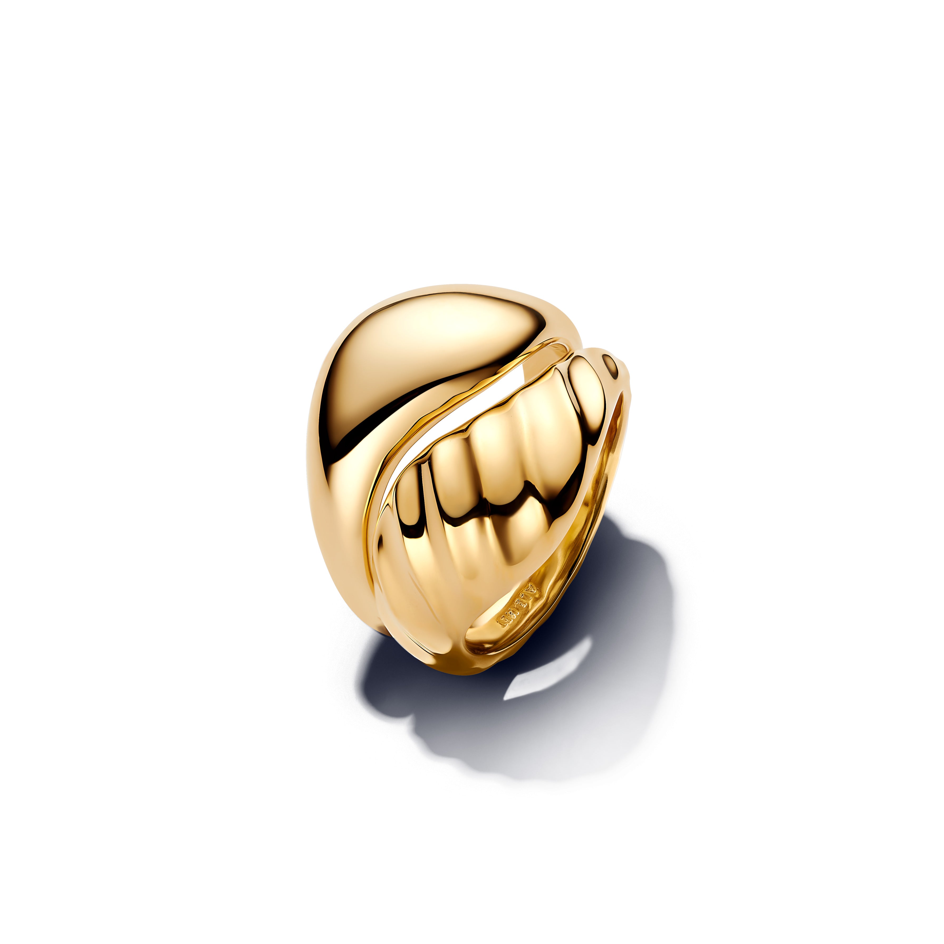 Pandora Rippled Stacking Rings