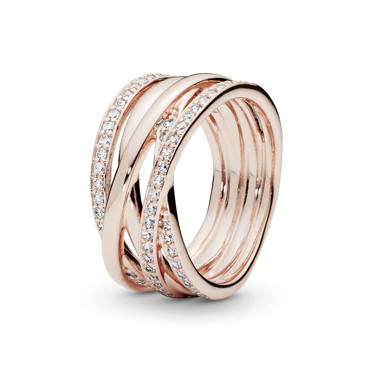 Pandora Sparkling & Polished Lines Ring