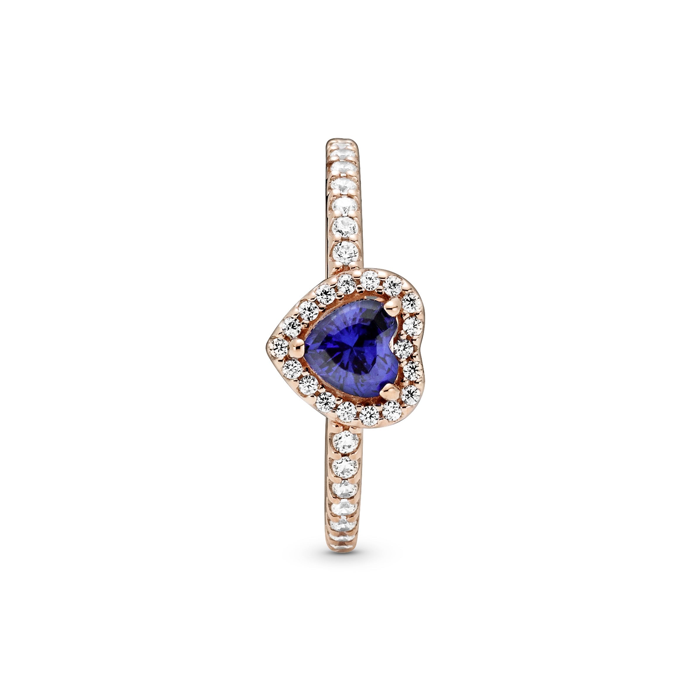 Pandora Sparkling Elevated Heart Ring
