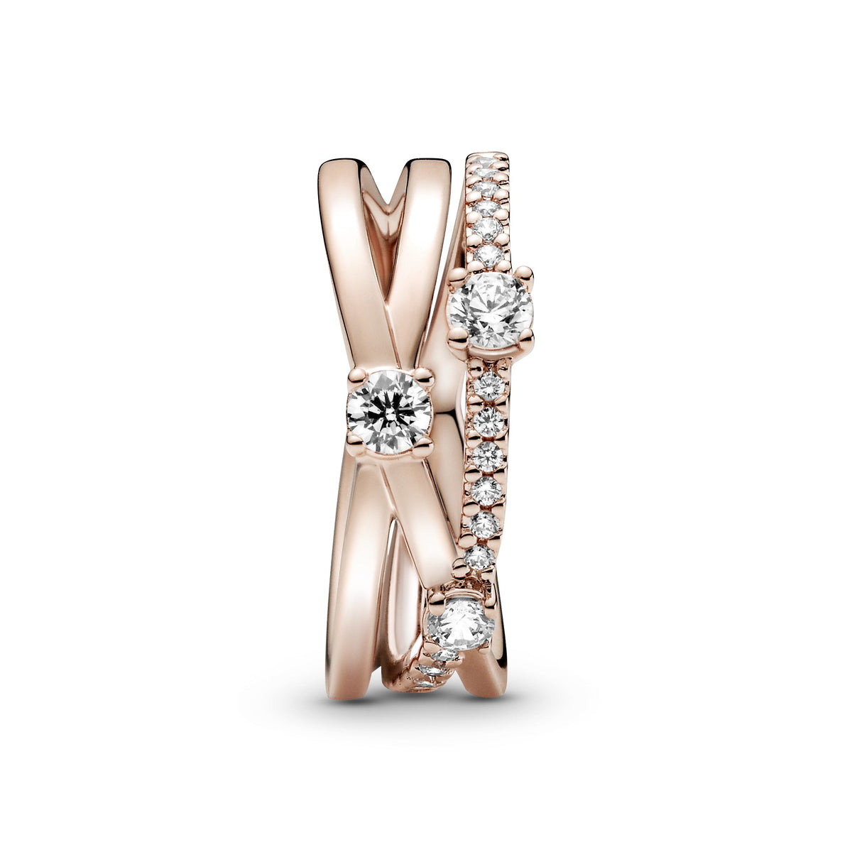 Pandora Sparkling Triple Band Ring