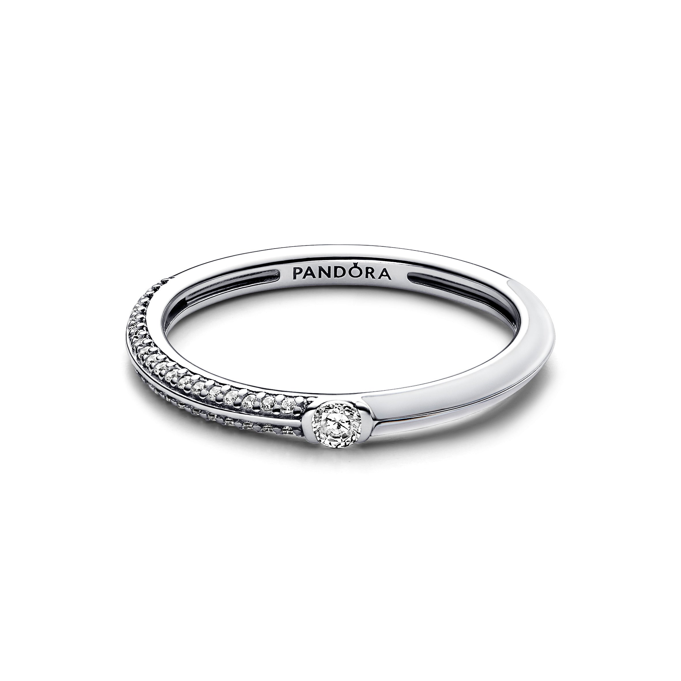 Pandora ME Pave & White Dual Ring