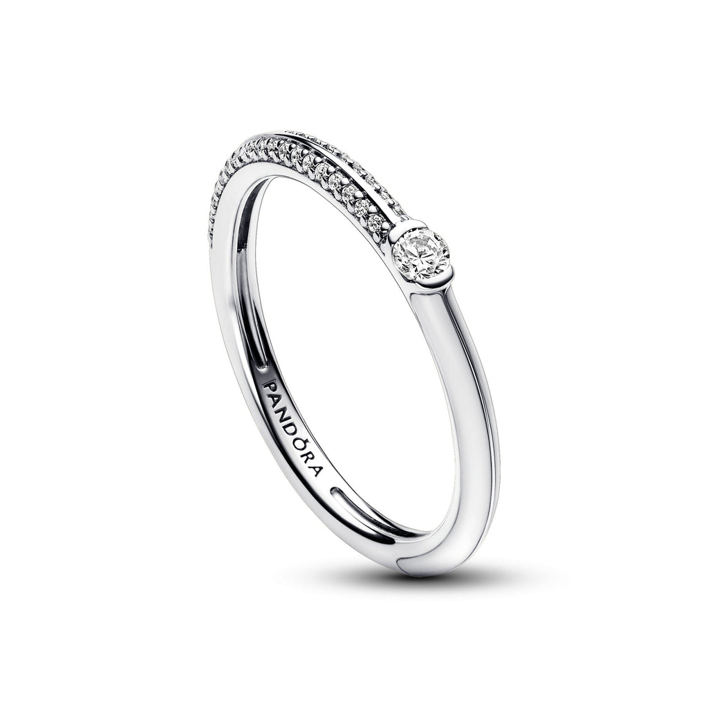 Pandora ME Pave & White Dual Ring