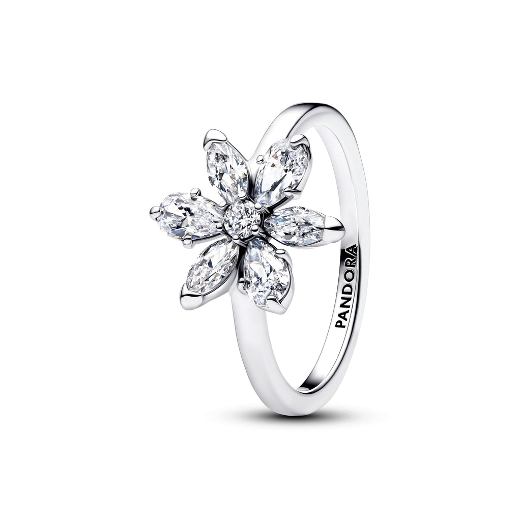 Pandora Herbarium Sparkling Flower Cocktail Ring