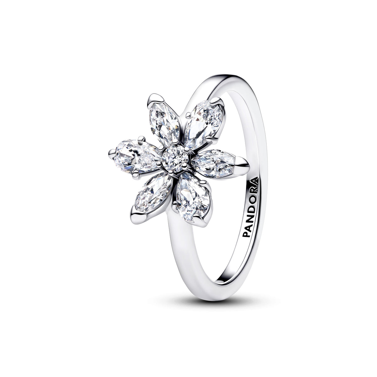 Pandora Herbarium Sparkling Flower Cocktail Ring